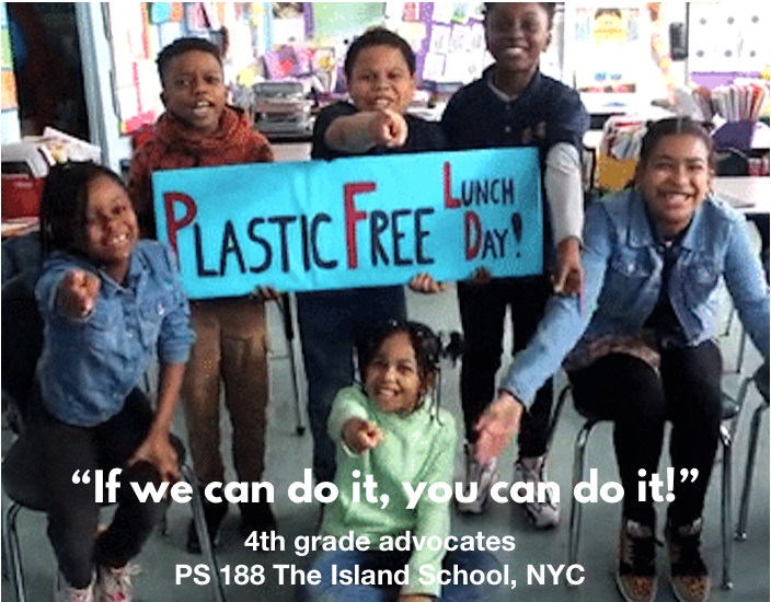 Plastic Free Lunch Day PS 188 M NYC