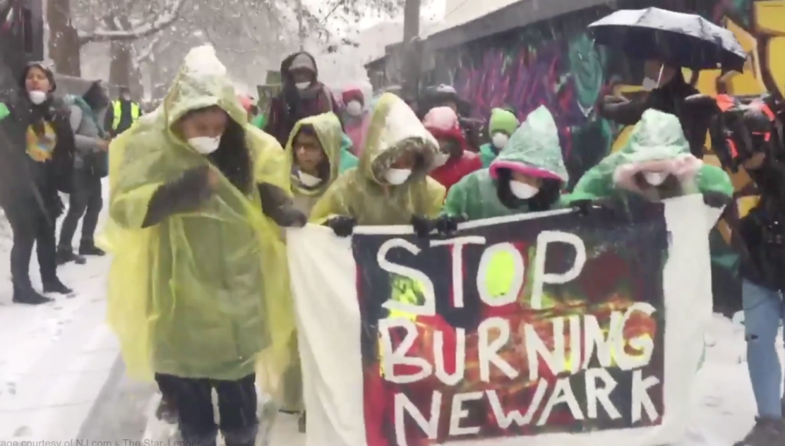 Newark students protest Covanta Incinerator where much of Manhattan's plastic is burned