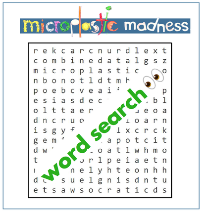 Microplastic Madness Word Search game